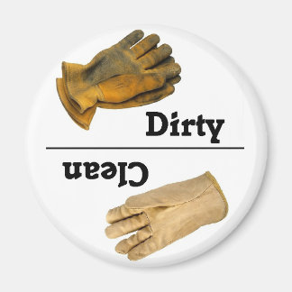 Clean/Dirty Glove Dishwasher Magnet