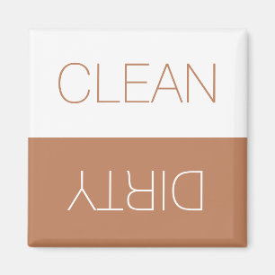 Clean Dirty indicator terracotta dishwasher Magnet