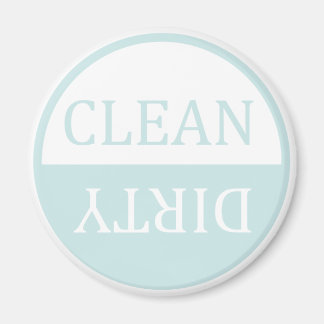 Clean dirty light mint dishwasher magnet