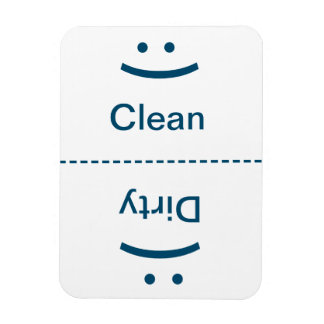 Clean Dirty Magnet - Blue - (Smile/Frown)