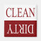 Clean dirty-maroon dishwasher magnet