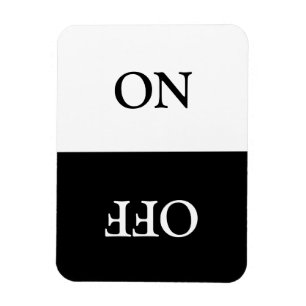 Clean Dirty, ON OFF Dishwasher Laundry black white Magnet