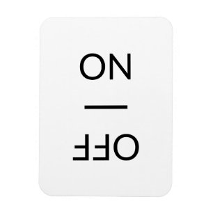 Clean Dirty ON, OFF Dishwasher Laundry black white Magnet