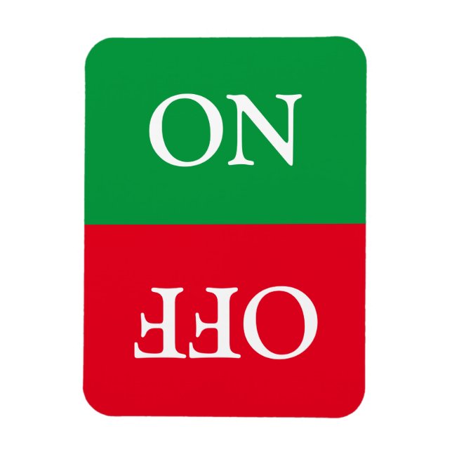 Clean Dirty, ON OFF, Dishwasher Laundry green red Magnet (Vertical)
