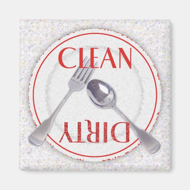 Clean/Dirty Plate Magnet (Front)