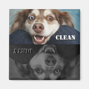 Clean Dirty Puppy Dishwasher Magnet