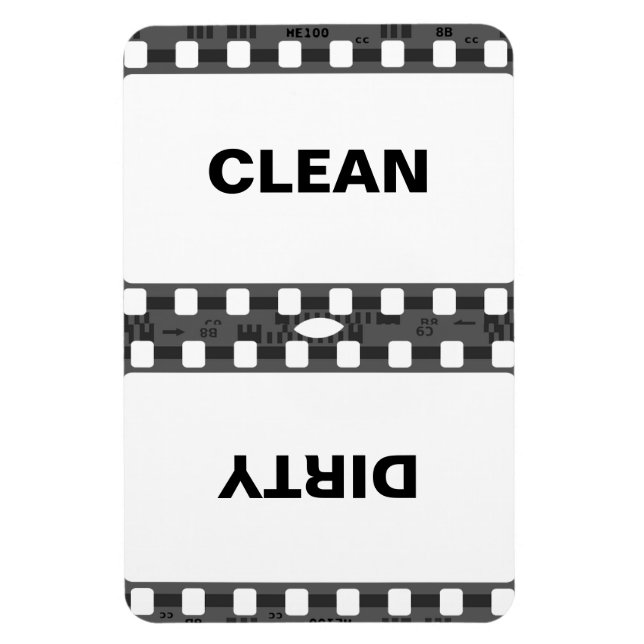 Clean Dirty Refrigerator Magnet (Vertical)
