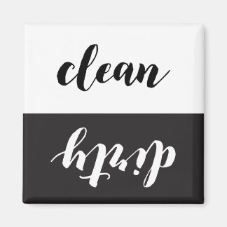 clean dirty reversible dishwasher magnet