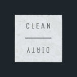 Clean Dirty Stone Magnet<br><div class="desc">Clean/Dirty natural stone dishwasher magnet.
Available in four stone options.</div>