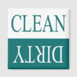 Clean dirty-Teal dishwasher magnet<br><div class="desc">A useful magnet for your dishwashers ...  from Uneek products ! Here are more colour options for the magnet :</div>