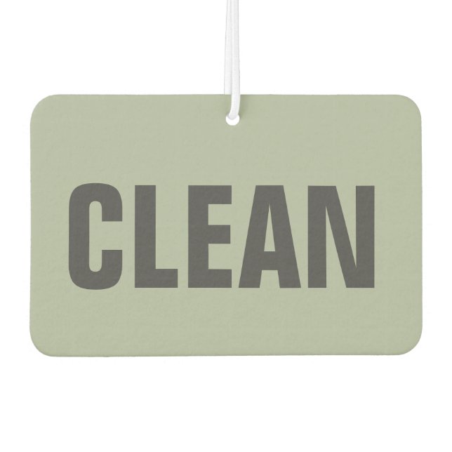 Clean / Dirty  Updated 2 Car Air Freshener (Front)