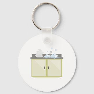 Clean Dishes Key Ring