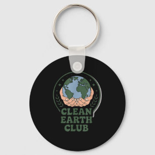 Clean earth club - eco kids environmental badge key ring