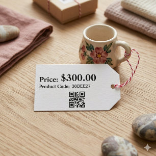 Clean Editable Product Details Tag for Retail Pack