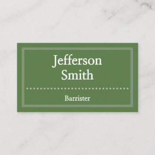 Clean & Elegant Barrister Business Card