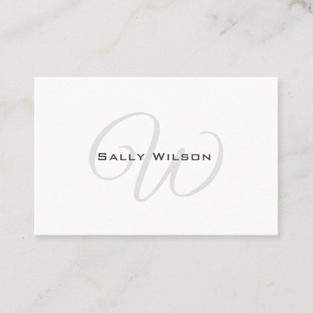 Clean & Elegant Personal Shopper Design Business Card (Front)