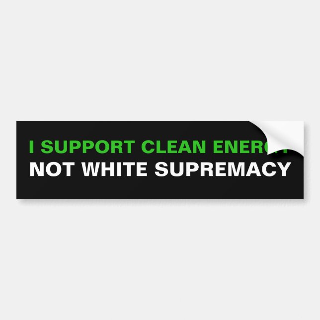 Clean Energy Bumper Sticker (Front)