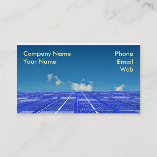 Clean Energy Concept Business Card