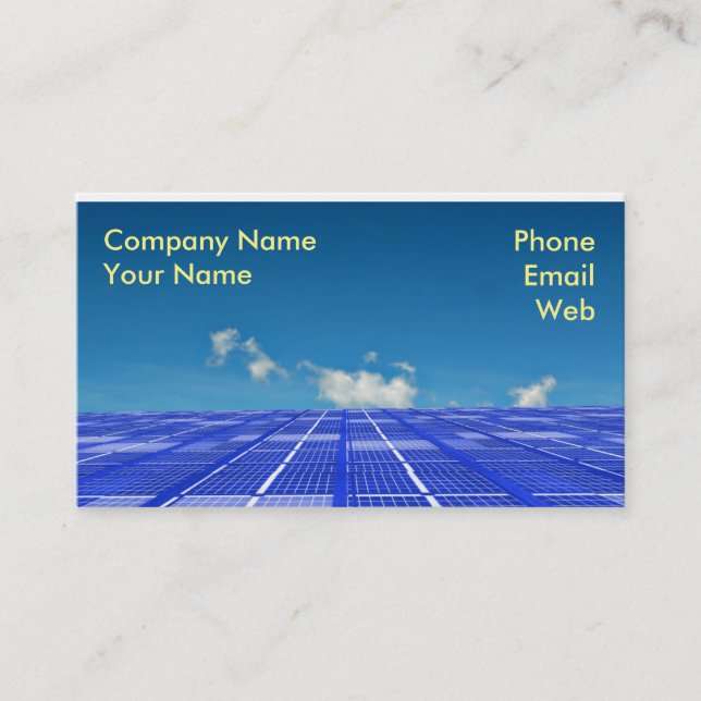 Clean Energy Concept Business Card (Front)