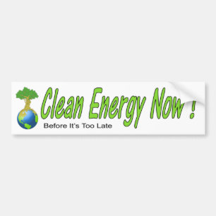 Clean Energy Now! Bumper Sticker