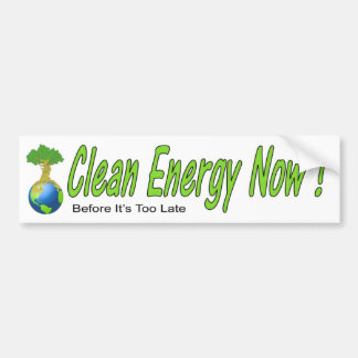 Clean Energy Now! Bumper Sticker