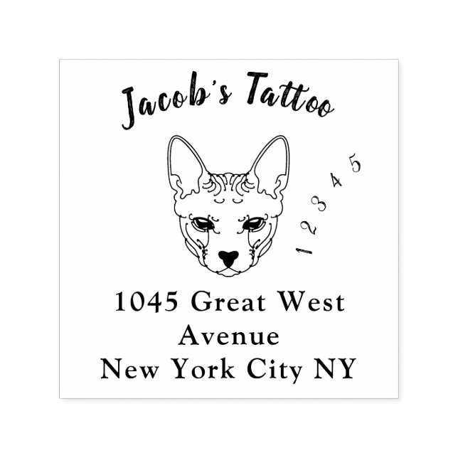 Clean font tree rubber stamp Really clean and simp (Design)