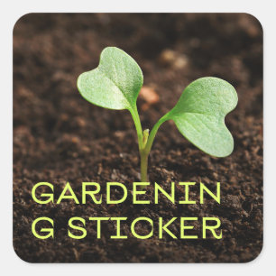 Clean Gardening Sticker garden time