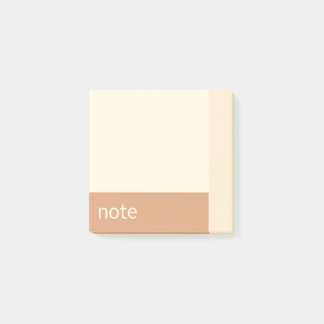 Clean Girl Tan and Cream Customisable Post-it Notes