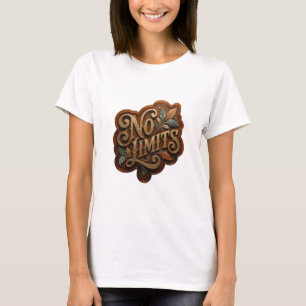 Clean Gold NO LIMITS Statement Tee