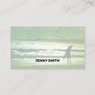 Clean Green Classic Business Card