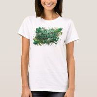 Clean Green HAPPY BIRTHDAY 4TH Print