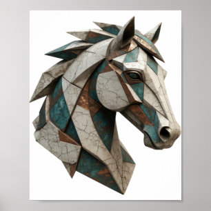 Clean Grey ABSTRACT ART Graphic Design Poster