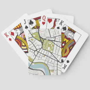 CLEAN HARVARD UNIVERSITY MASSACHUSETTS OUTLINE MAP PLAYING CARDS