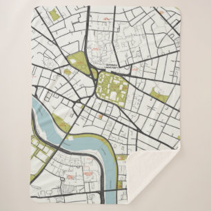CLEAN HARVARD UNIVERSITY MASSACHUSETTS OUTLINE MAP SHERPA BLANKET