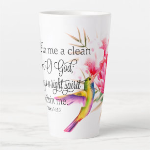 Clean heart  latte mug