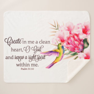 Clean heart    sherpa blanket