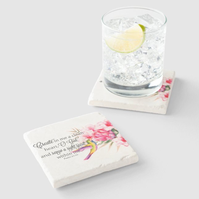 Clean heart  stone coaster (Side)