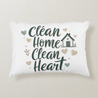 Clean Home Clean Heart| Minimalist Living cushion