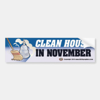 Clean House Bumper Sticker
