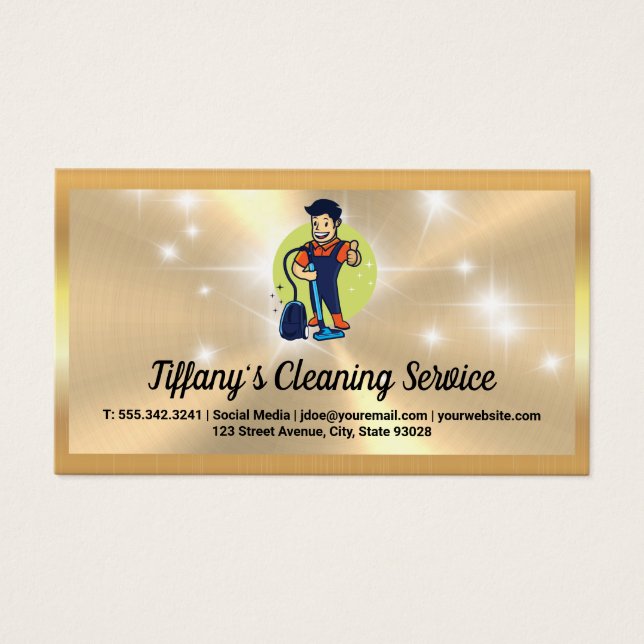 Clean House Logo Sparkle | Gold Metallic (Front)