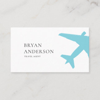Clean Jet Silhouette Card – Minimal Aviation Look