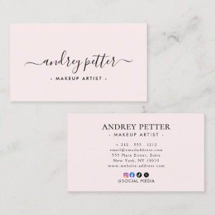 Clean Layout Linen Professional Business Card