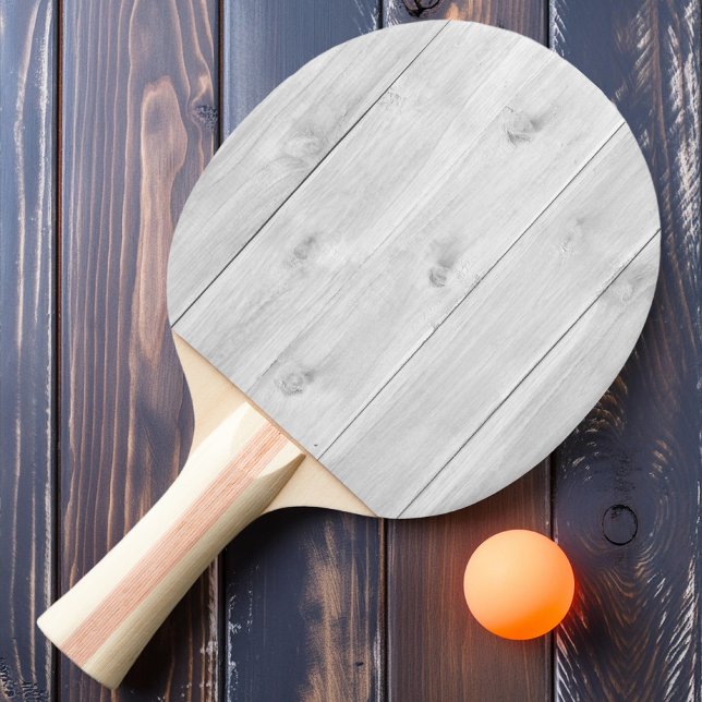 Clean Light Grey Wooden  Ping Pong Paddle (Creator Uploaded)