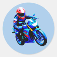 🏍️ Clean Line Motorcycle Rider Minimal Speed Icon