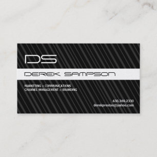 Clean Lines :: Monogram Business Card