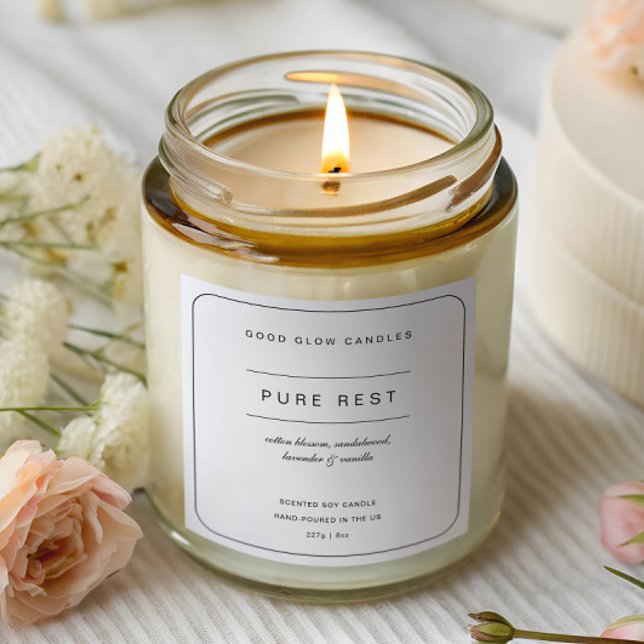 Clean & Minimal Handmade Candle Branding Labels (Creator Uploaded)