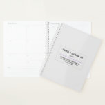 Clean & Minimal Lawyer Planner<br><div class="desc">This minimal,  clean,  and simple planner design features a single-line border with rounded corners,  and a decorative row of oval shapes. It could be used by a professional such as a lawyer,  barrister,  counsellor at law or advocate. The name,  profession and contact details can be personalised.</div>