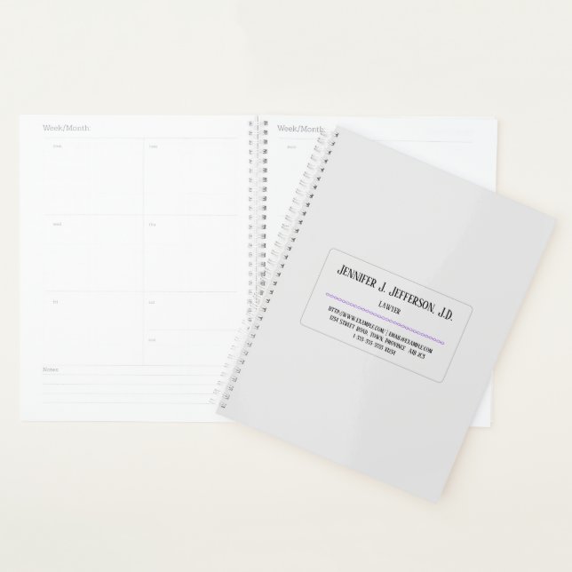 Clean & Minimal Lawyer Planner (Display)