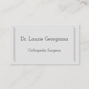 Clean & Minimal Orthopaedic Surgeon Business Card