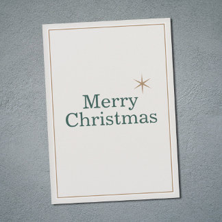 Clean & Minimalist Merry Christmas Holiday Card